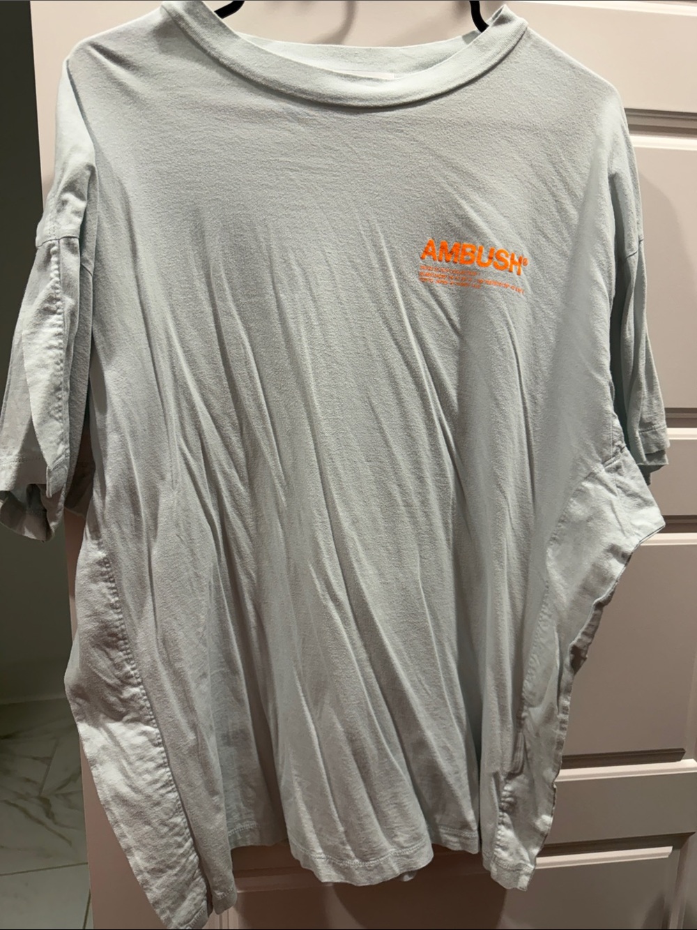 AMBUSH® Light Blue Short Sleeve Logo Tee